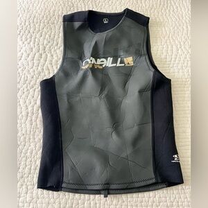O'Neill Men's Black and Gray Neoprene Vest
